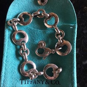 Authentic Tiffany & Co Stencil Heart Bracelet