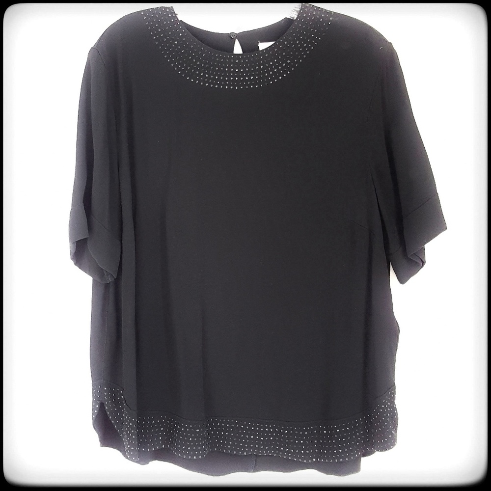H&M short sleeve boxy blouse NWT - size 14