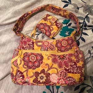Vera Bradley Retired Pattern Shoulder Bag & Wallet