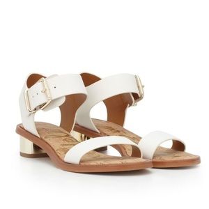 NWOT, Sam Edelman White Strappy Sandals size 8