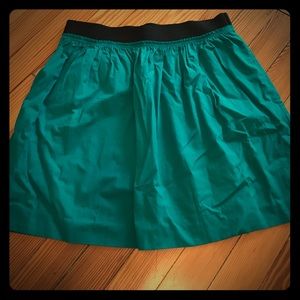 J. Crew teal mini skirt