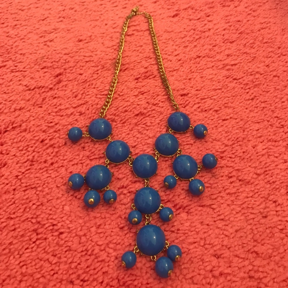 Royal Blue Short Bubble Necklace