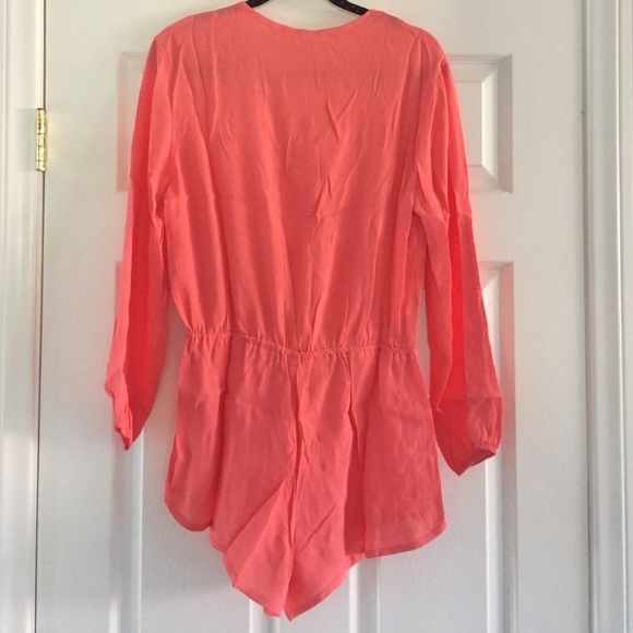 Tori Praver Cozumel romper in hibiscus color - Picture 2 of 3