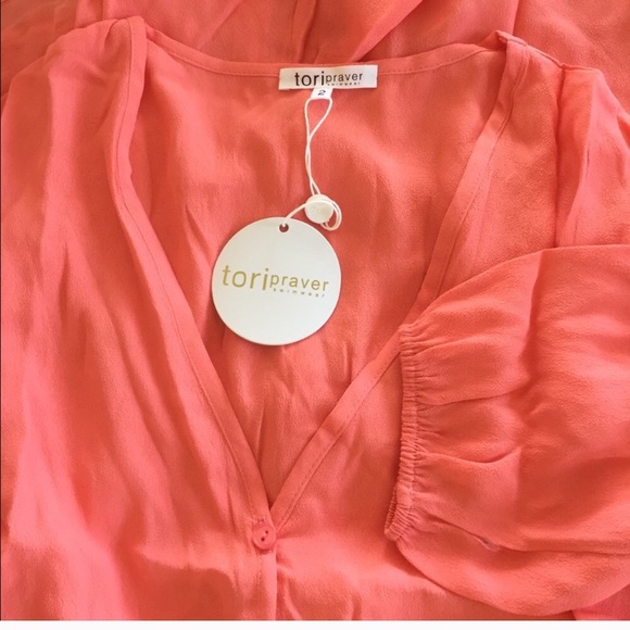 Tori Praver Cozumel romper in hibiscus color - Picture 3 of 3