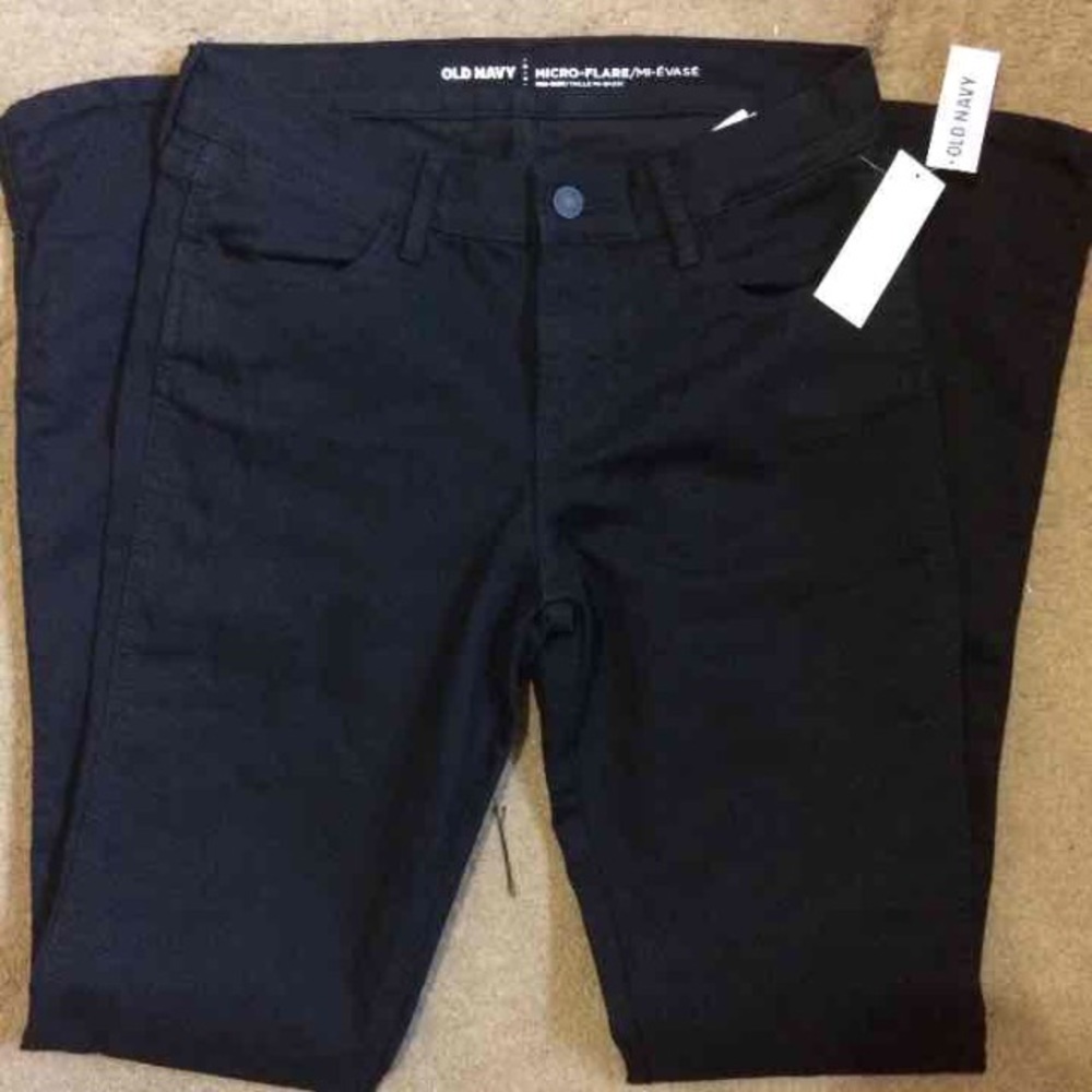 Old Navy Micro Flare Black Pants