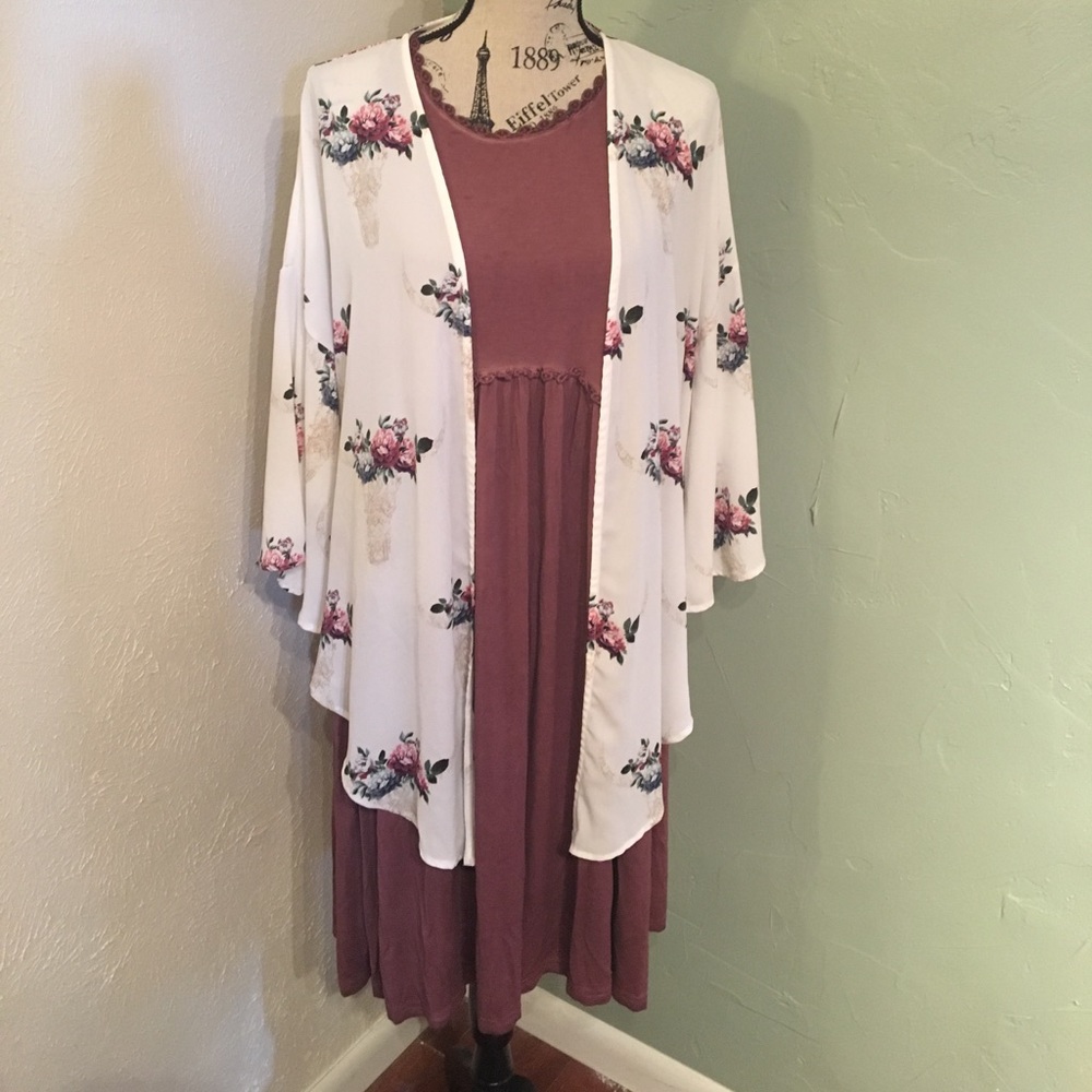 Dark mauve dress