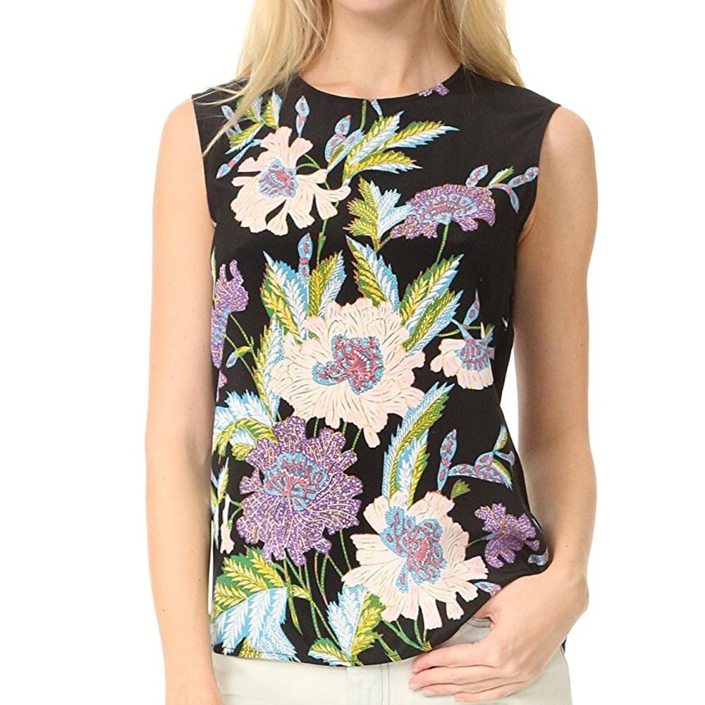 Diane Von Furstenberg Curzon Silk Top