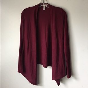 Maroon cardigan