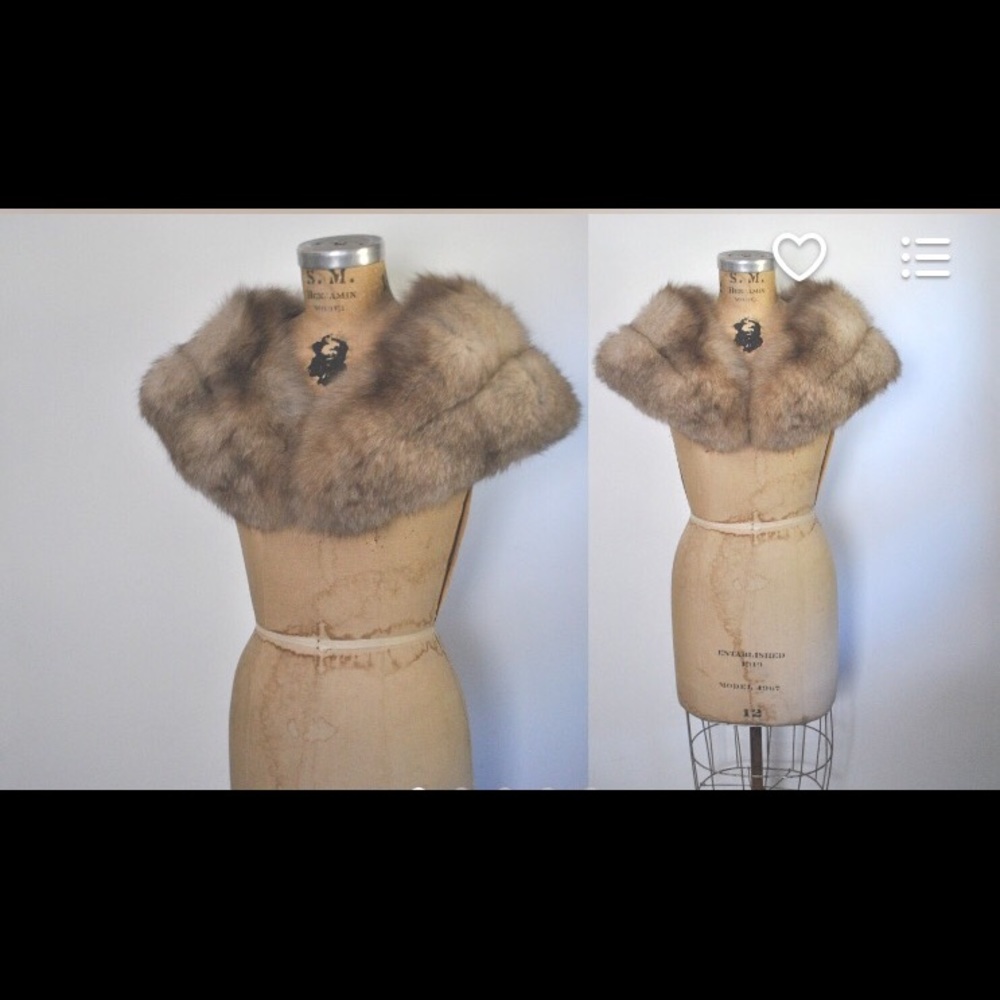 Vintage fox fur stole