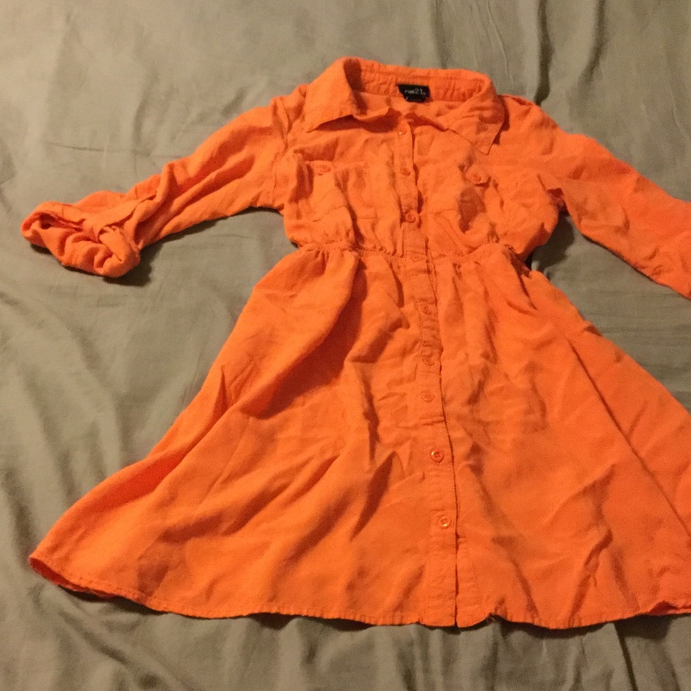 Rue 21, empire waist, shirt dress 3/4 sleeve