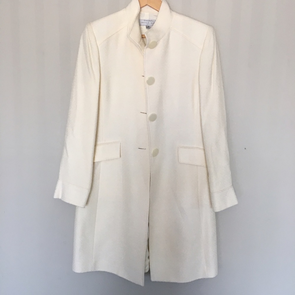 Tahari minimalist coat duster jacket. Small.
