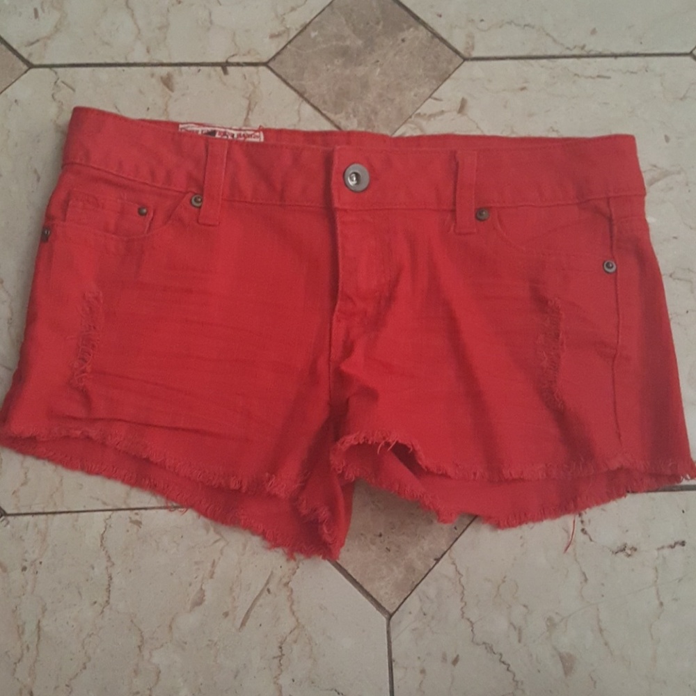 Red short shorts