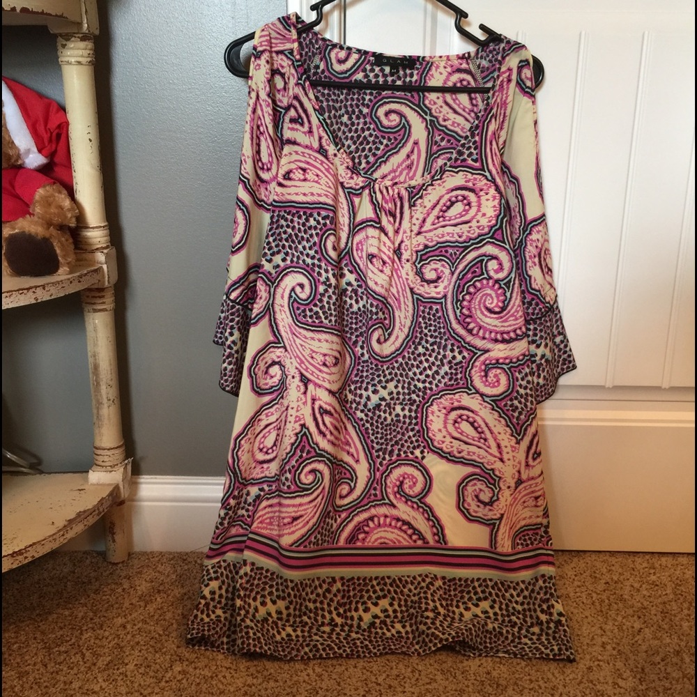 Cold shoulder dress/long top