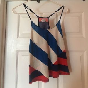 red white and blue tank top
