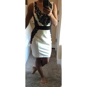 White & Black J Lo Dress