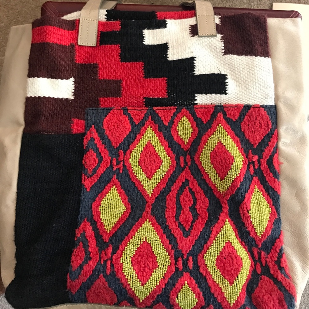 Anthropologie Hand-Beaded Purse
