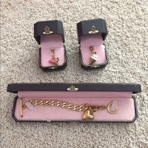 Gold Juicy Couture Bracelet & Charms