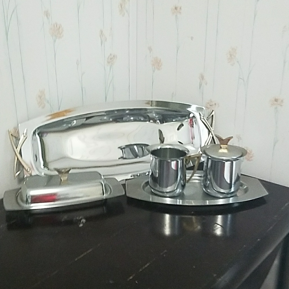 Kromex mid century 1960 serving set