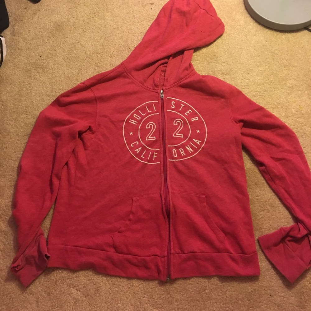 Hollister zip up hoodie