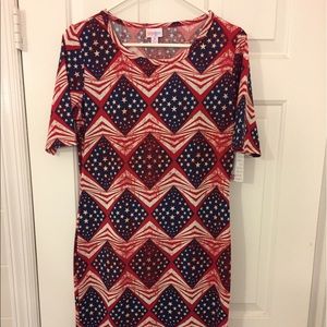Patriotic Lularoe Julia NWOT