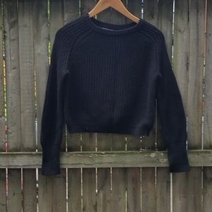 Cropped fisherman sweater