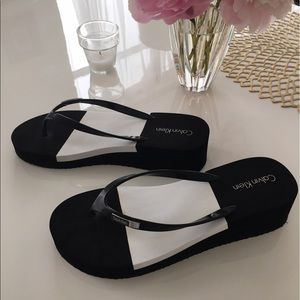 Calvin Klein flip flops
