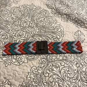 Stretchy beaded hip belt