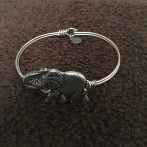 Silver elephant bracelet by Luca and Dani