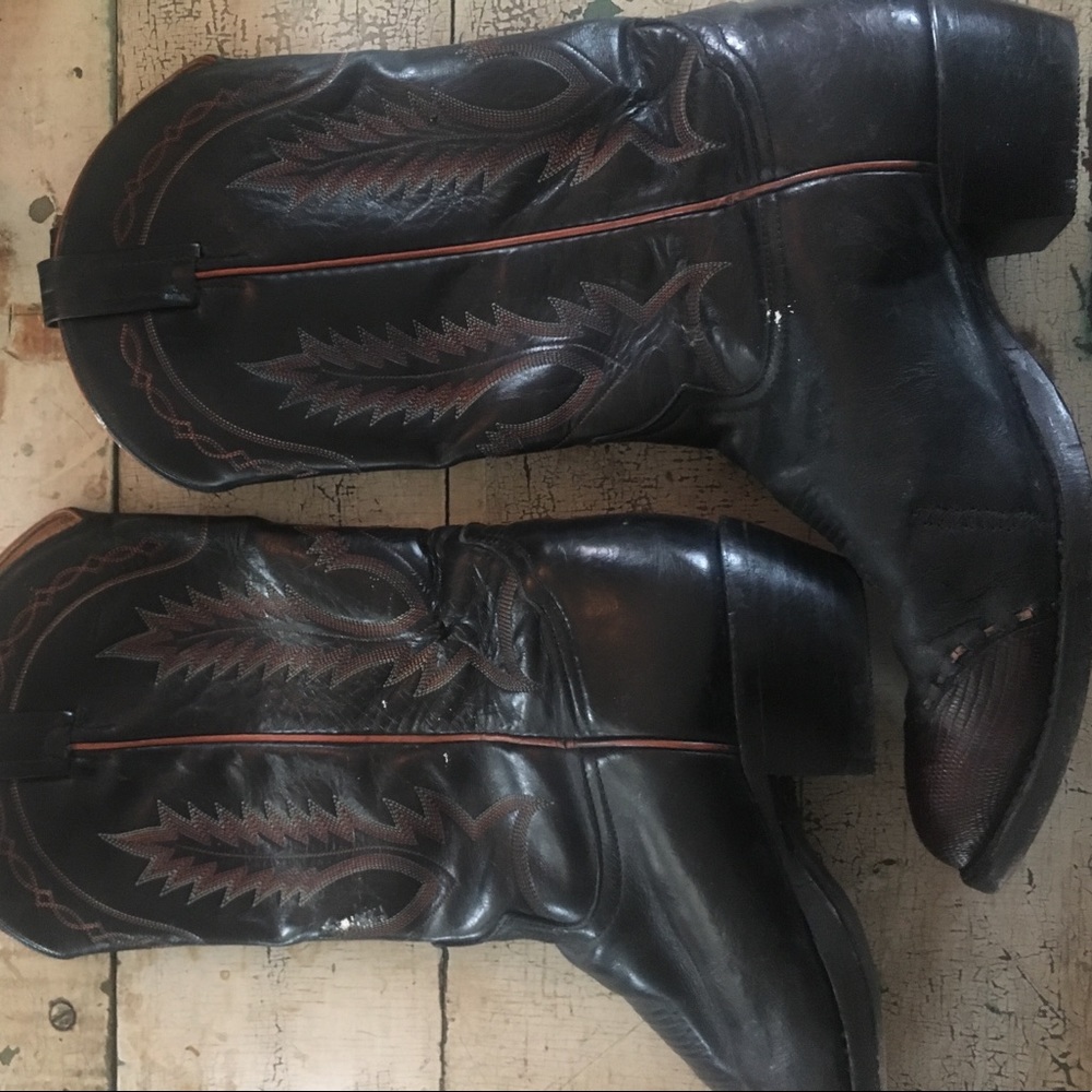 LEATHER BOOTS TONY LAMA - Picture 2 of 4