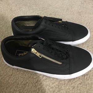 Gold Zip Up Vans