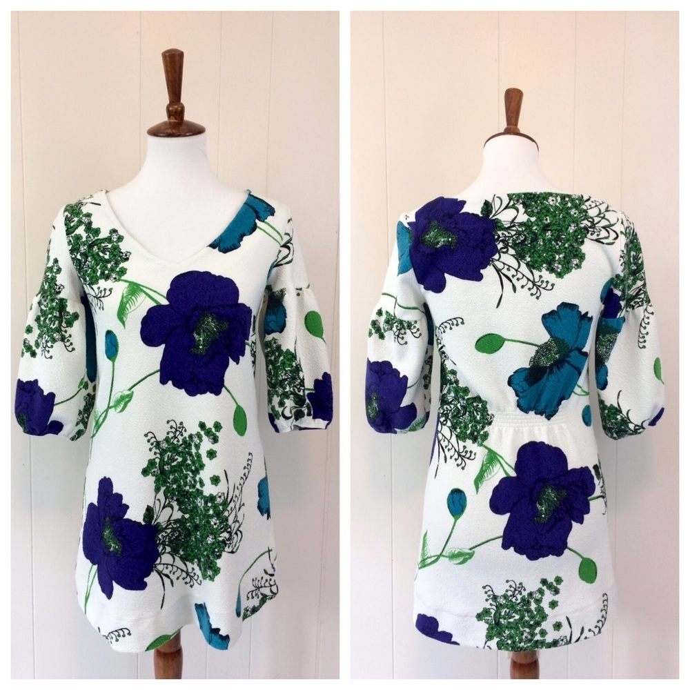 Anthropologie | Deletta Textured Floral Dress