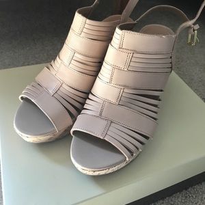 Franco Sarto Nude Wedges