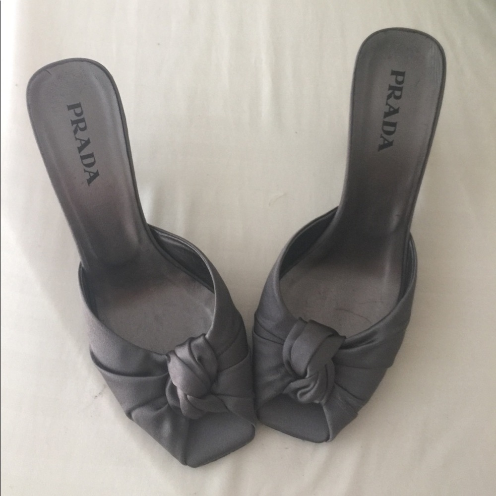 Satin Prada shoes
