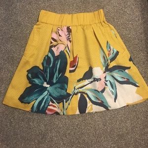 Anthropologie Floral Skirt