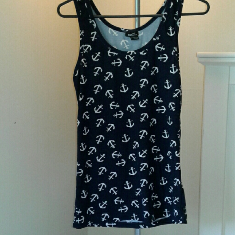 Rue 21 Anchor Print  Tank Top