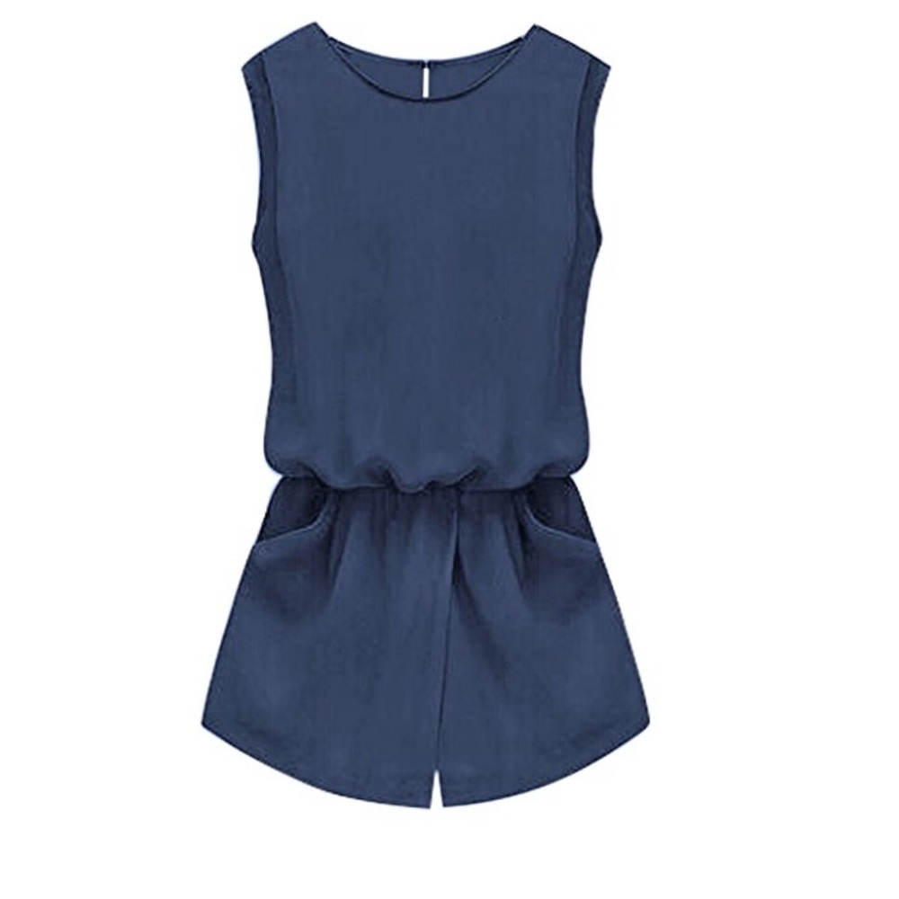 Sale!! Round neck sleeveless romper