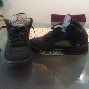Used Nike Air Jordan 5 V 23 Retro Black/Metallic