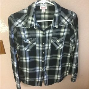 Mossimo Supply Co. Black and White Flannel