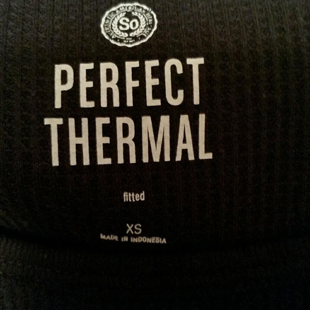 SO Women's XS Black long Sleeve Thermal Top. - Picture 3 of 6