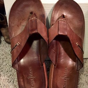 Cole Haan Leather Flip Flops
