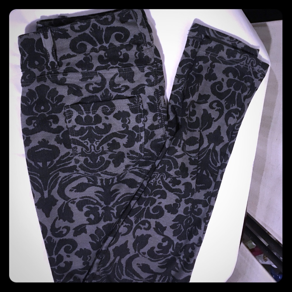 Gray & Black Leggings