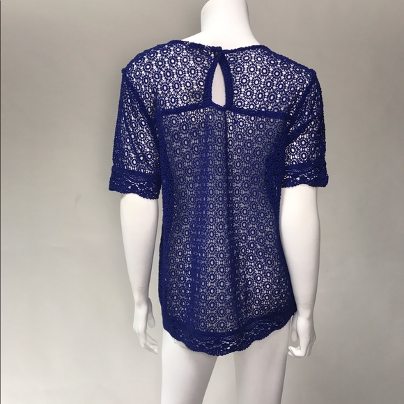 Lucky Brand woman Crochet Top short sleeves - Picture 2 of 7