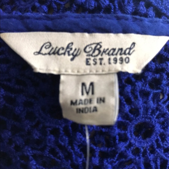 Lucky Brand woman Crochet Top short sleeves - Picture 4 of 7
