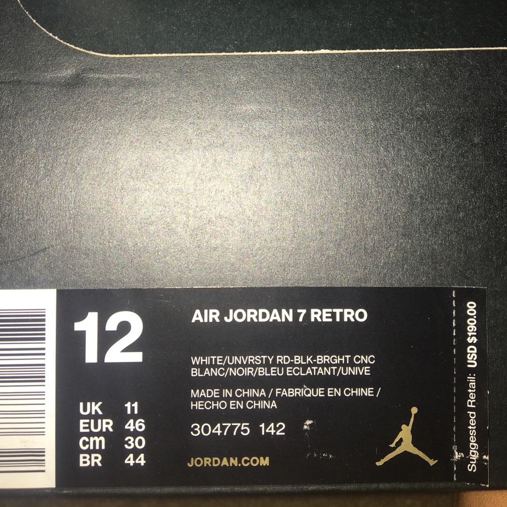 Jordan 7 "Sweater" - Picture 4 of 4