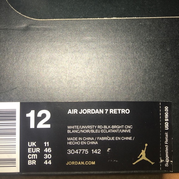 Jordan 7 "Sweater" - Picture 4 of 4