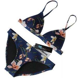 Neoprene muxilove (triangl like) floral bikini