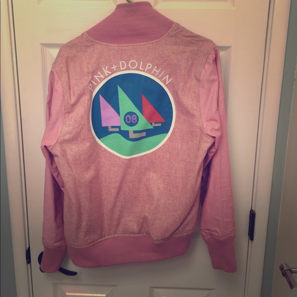 Pink Dolphin Letter Jacket