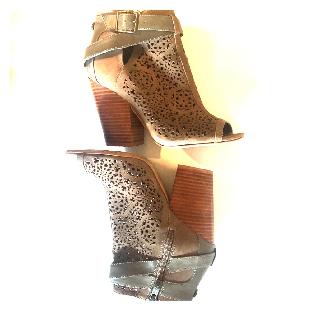 Vince Camuto Open Toe Booties