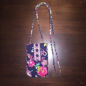 Vera Bradley Cell Phone Crossbody in Ribbons