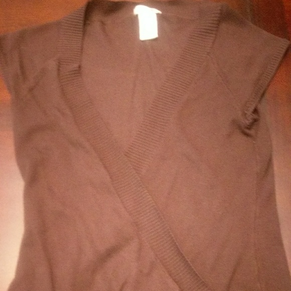 Chocolate deep v knit sweater vest - Picture 4 of 5